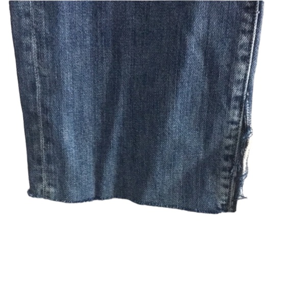 EUC Flying Monkey Button Fly Crop Fray Jeans - Picture 3 of 12